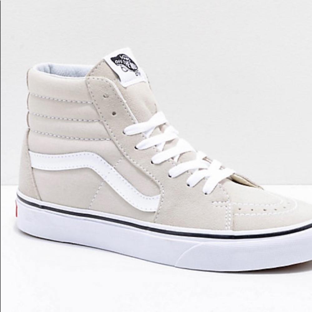 Vans Sk8 Hi - True Birch/White - Size 6